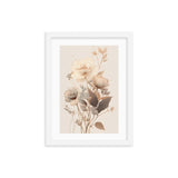 Minimalistic Neutral Tones Framed Galant Art