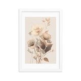 Minimalistic Neutral Tones Framed Galant Art