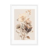 Minimalistic Neutral Tones Framed Galant Art