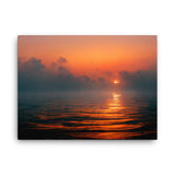 Misty Sunrise At Sea Canvas Galant Art
