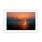Misty Sunrise At Sea Framed Galant Art
