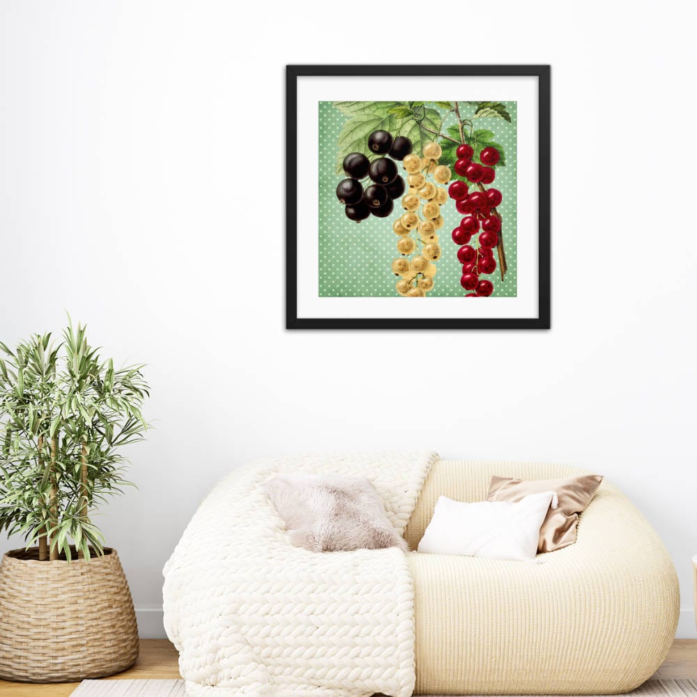 Multi Colored Cherries Framed Galant Art