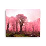 Pink Forest Vegetation Canvas Galant Art