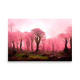 Pink Forest Vegetation Print Galant Art