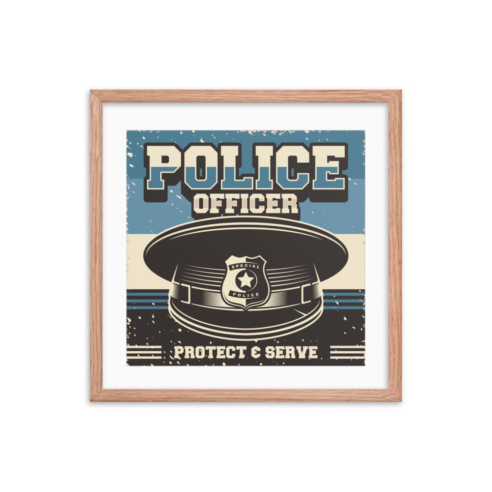 Police Officer Vintage Helmet Galant Art