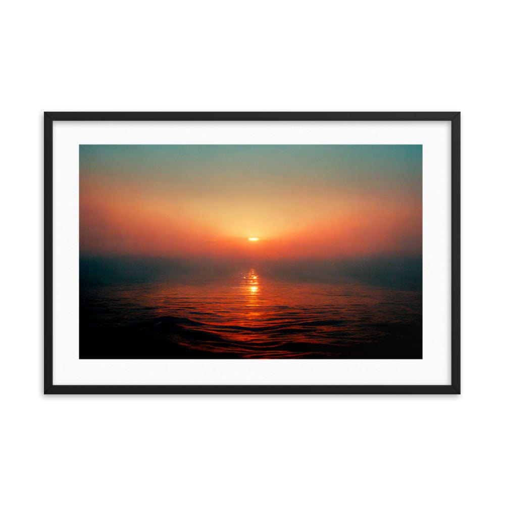 Sunrise at Black Sea framed Galant Art