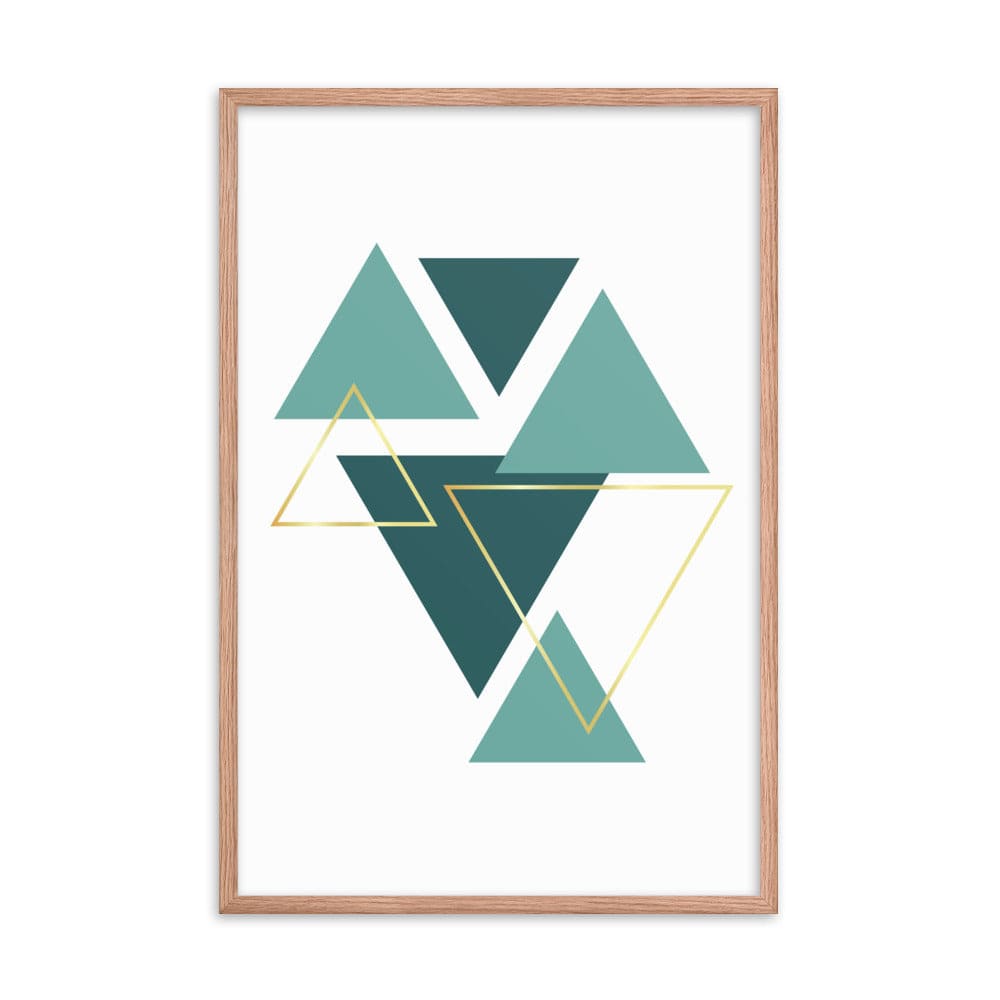 Suspended Triangles Poster Galant Art