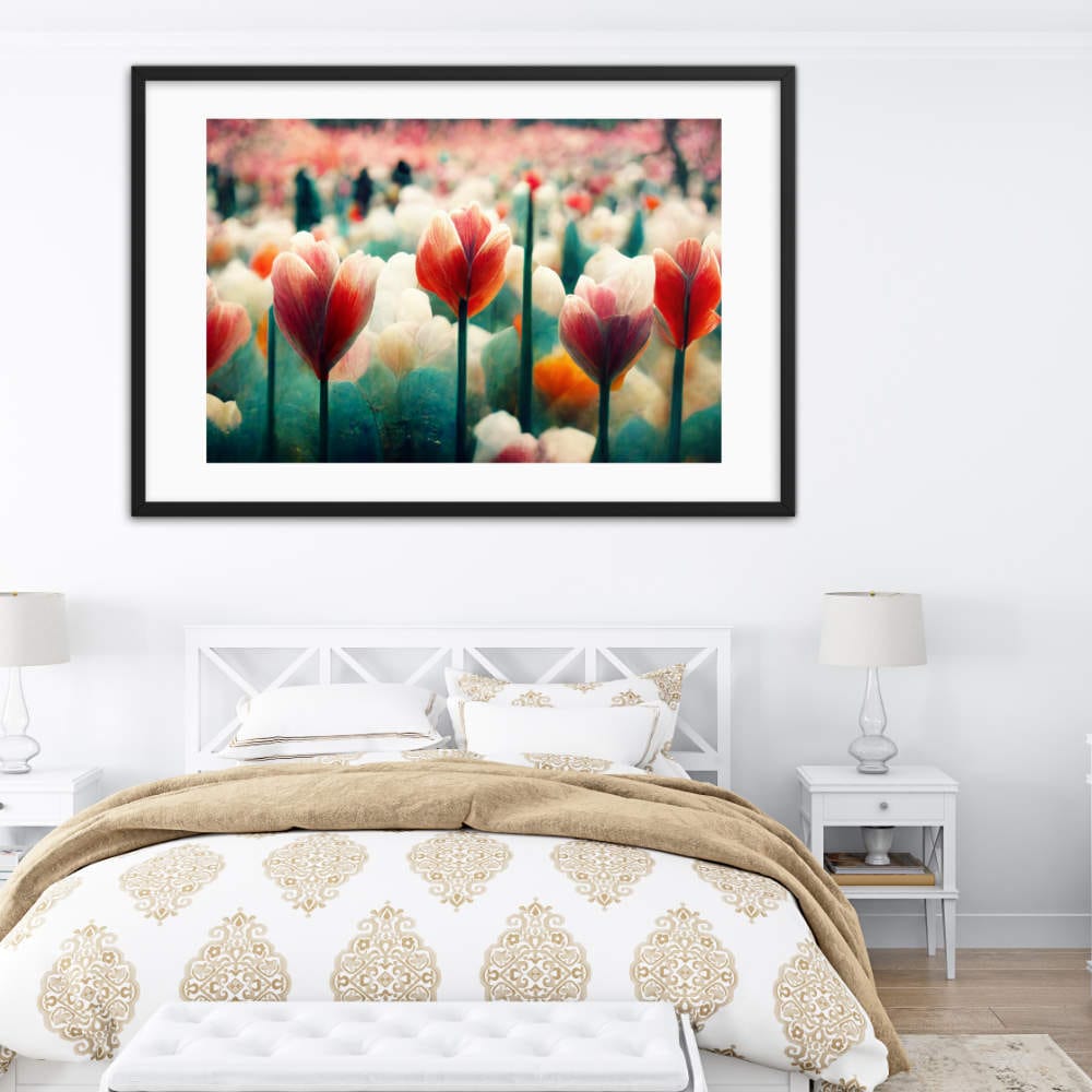 Tulip Flower Framed Galant Art