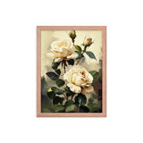 Vintage Beige Roses Oil Painting Poster Galant Art