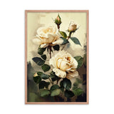 Vintage Beige Roses Oil Painting Poster Galant Art
