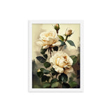Vintage Beige Roses Oil Painting Poster Galant Art