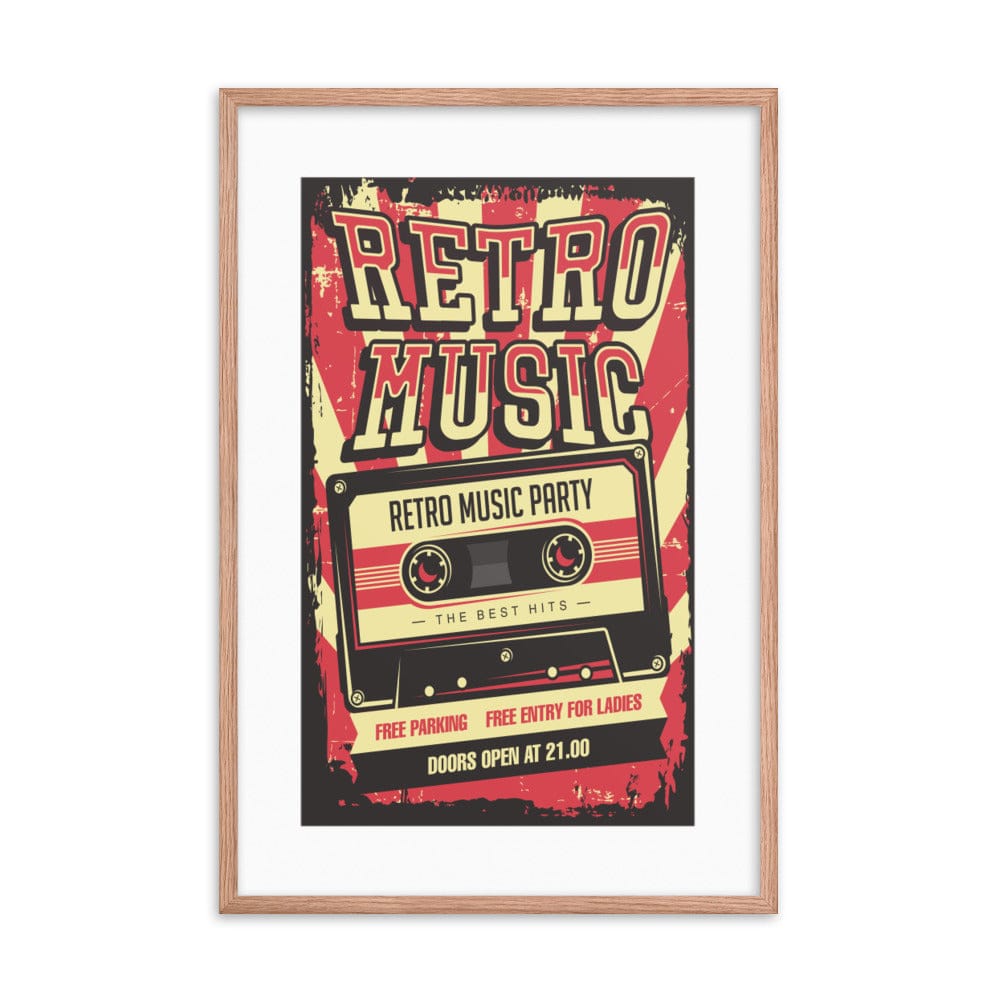 Vintage Retro Music Cassette Galant Art