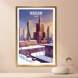 Poland/Warsaw, Art Deco Travel Poster