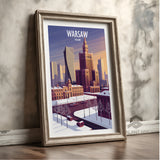 Poland/Warsaw, Art Deco Travel Poster