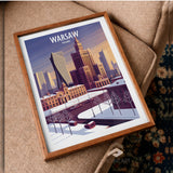 Poland/Warsaw, Art Deco Travel Poster