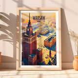 Poland/Warsaw,  Vintage Travel Poster