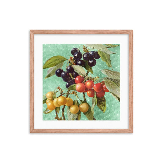 A Bundle Of Cherries Framed Galant Art