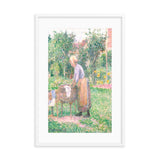 A Washerwoman At Ragny Framed Galant Art