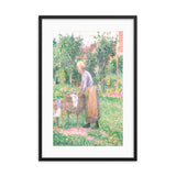 A Washerwoman At Ragny Framed Galant Art