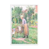 A Washerwoman At Ragny Poster Galant Art