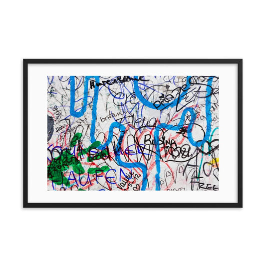 Abstract Graffiti Berlin Wall Framed Galant Art