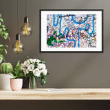 Abstract Graffiti Berlin Wall Framed Galant Art