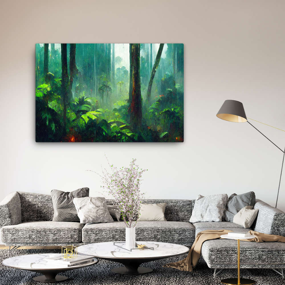 Amazon Dense Rain - Canvas Galant Art