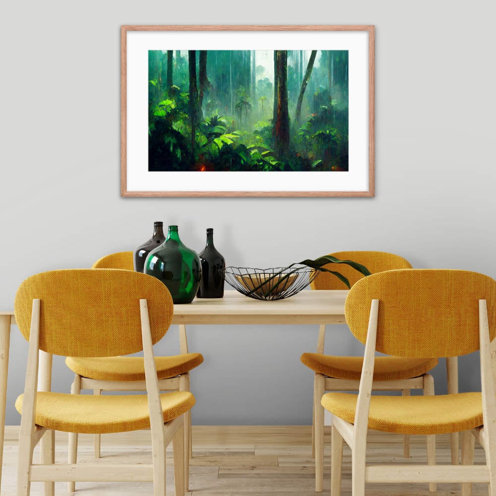 Amazon Dense Rain - Framed Galant Art