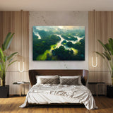 Amazon Forest Green River - Canvas Galant Art