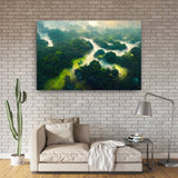 Amazon Forest Green River - Canvas Galant Art