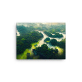 Amazon Forest Green River - Canvas Galant Art