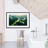 Amazon Forest Green River - Framed Galant Art