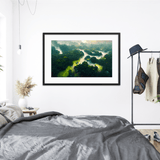 Amazon Forest Green River - Framed Galant Art