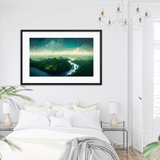 Amazon Tropical Blue Sky - Framed Galant Art