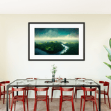 Amazon Tropical Blue Sky - Framed Galant Art