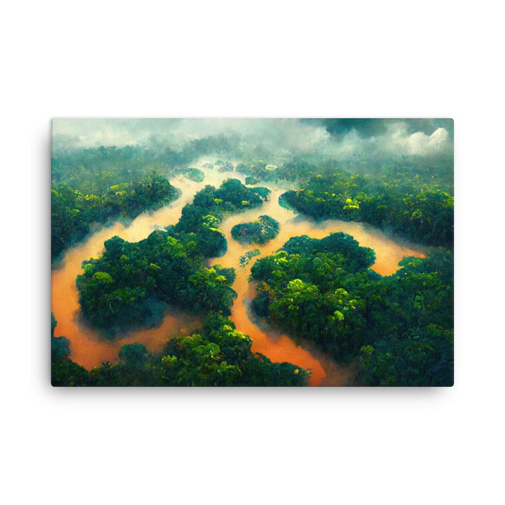 Amazon Tropical muddy River - Canvas Galant Art