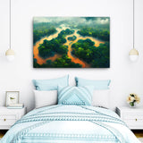 Amazon Tropical muddy River - Canvas Galant Art