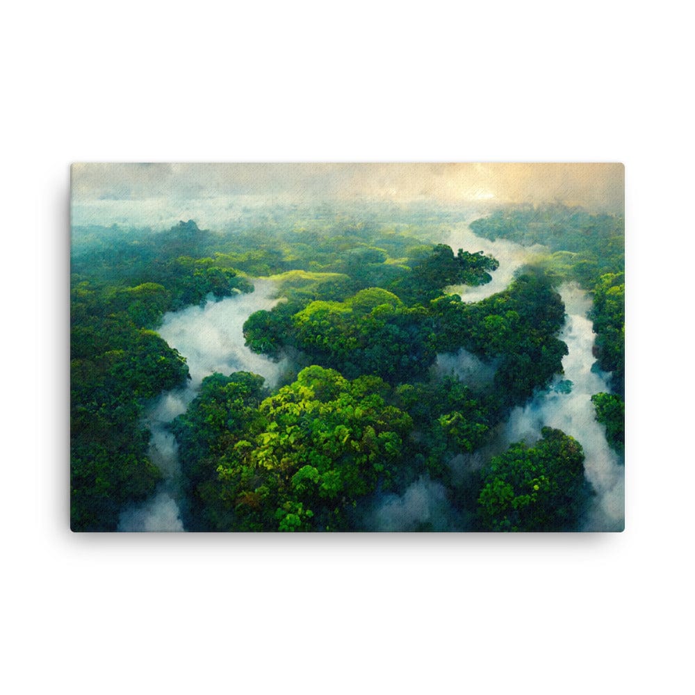 Amazon Tropical River - Canvas Prints Galant Art