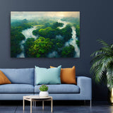 Amazon Tropical River - Canvas Prints Galant Art