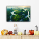 Amazon Tropical River - Canvas Prints Galant Art