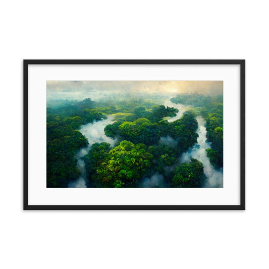 Amazon Tropical River - Framed Galant Art