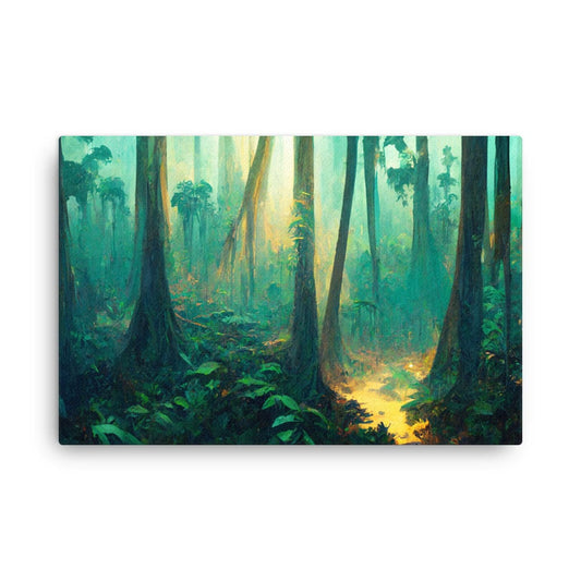 Amazon Tropical Sun Rays - Canvas Galant Art