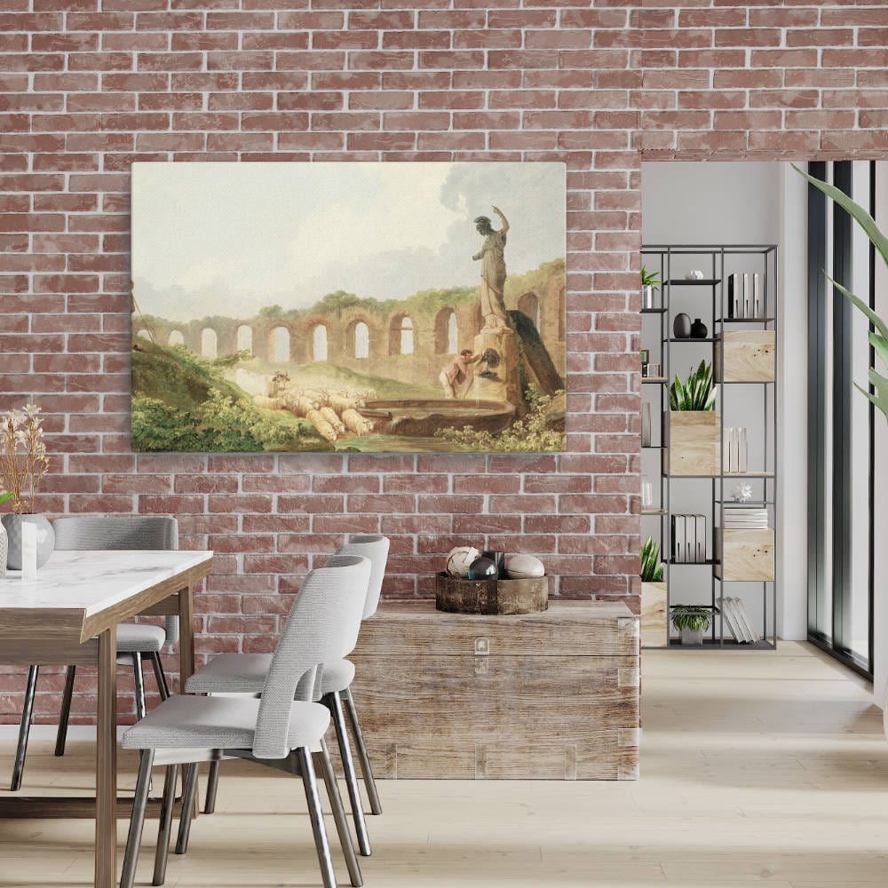 Aqueduct In Ruins Canvas Galant Art