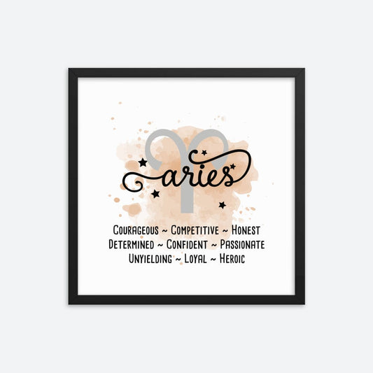 Aries Zodiac Poster Wall Art Galant Art