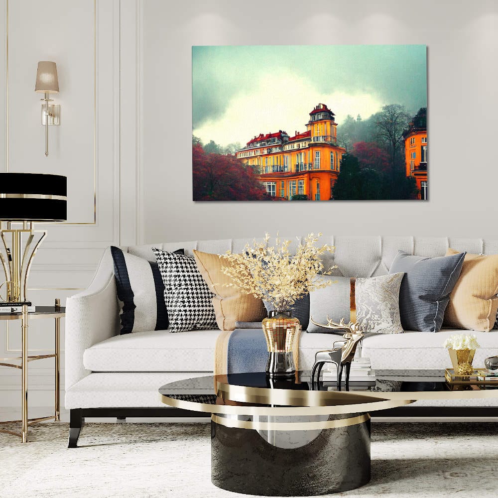 Baden-Baden Cityscape Mountain Galant Art