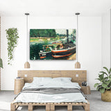 Barges At Pontoise Canvas Galant Art