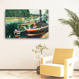 Barges At Pontoise Canvas Galant Art