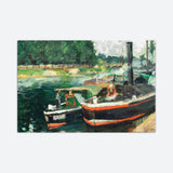 Barges At Pontoise Canvas Galant Art