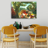 Basket Of Flowers Canvas Galant Art