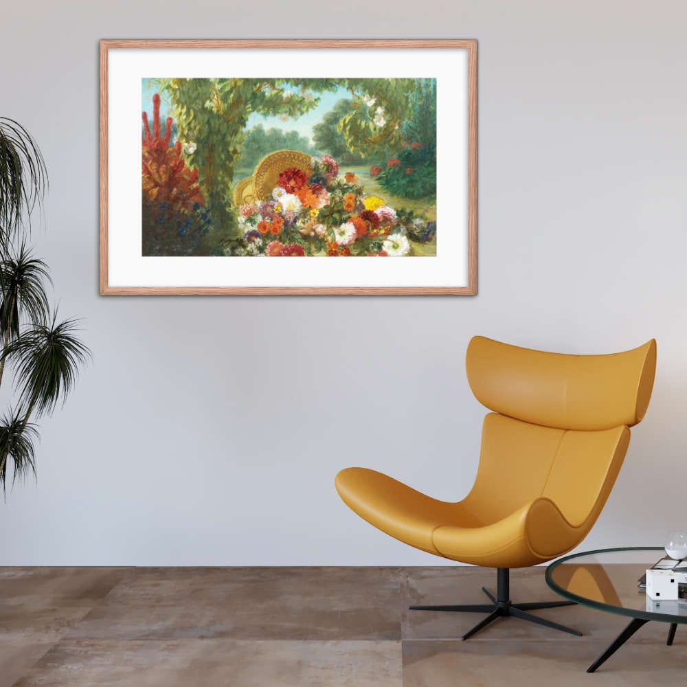 Basket Of Flowers Framed Galant Art